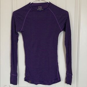 Ibex Woolies 150 Striped Long sleeve Baselayer